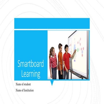 Smartboard learning