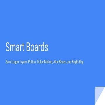 Smart boards