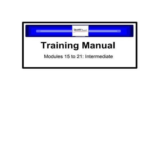 Smartboard Training Guide 18 To 25