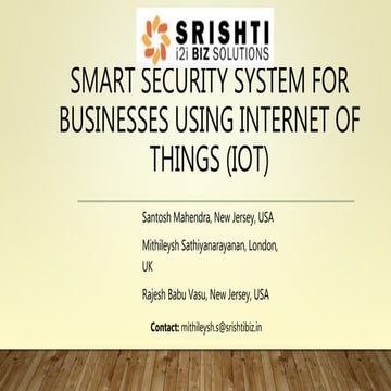 Smart Business using IoT