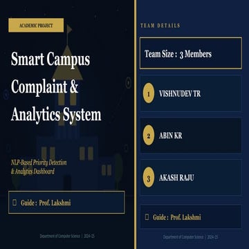 Smart Complaint System | PPTX