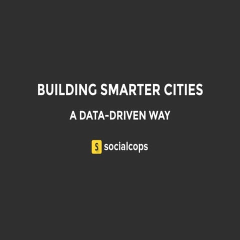 Building Smart Cities: The Data-Driven Way (Created For The Big 5 Construct 2...