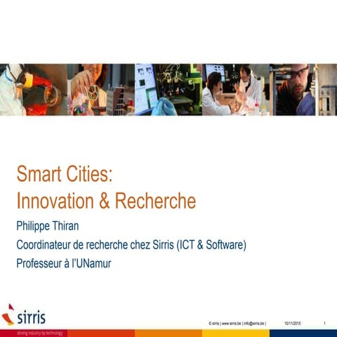 Smart cities: innovation & recherche