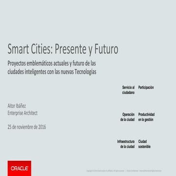 Smart cities presente y futuro