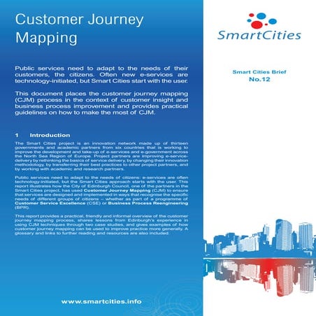 Smart Cities - A guide to using Customer Journey Mapping