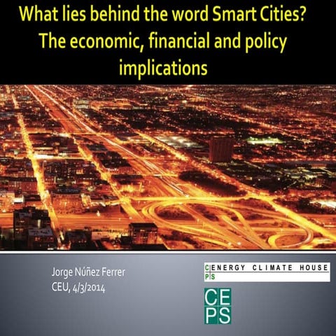 Smart cities, CEU lecture