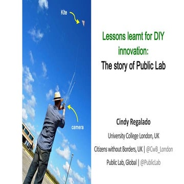 Lessons learnt from DIY innovation: The story of Public Lab