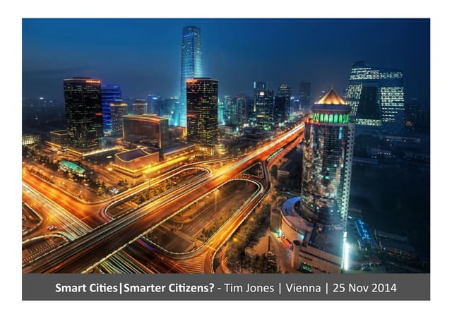 Smart cities | Smarter citizens   Vienna - 25 Nov 2014 lr
