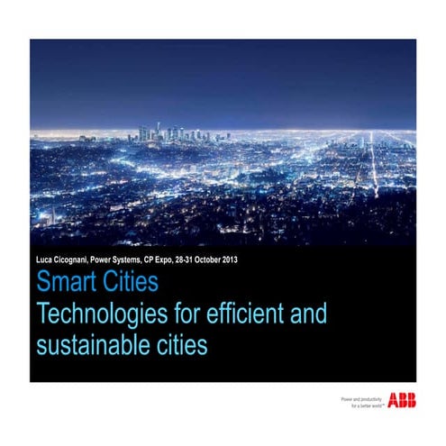 Smart Cities: Technologies for Efficient and Sustainable Cities | PDF