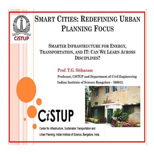 Smart cities: Urban Planning Focus - Kochi - 5th sept 2015