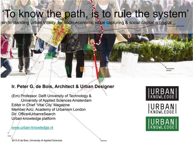 Smart city, related to urban vitality and social capital