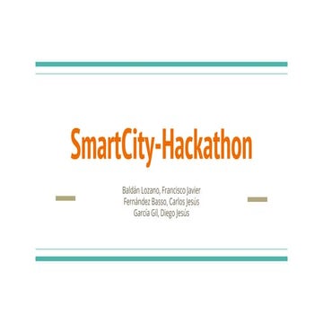 Smart city hackathon