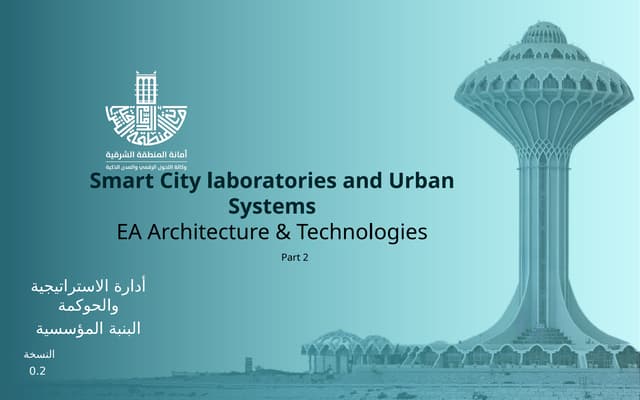 Smart City  laboratories and Urban Systems