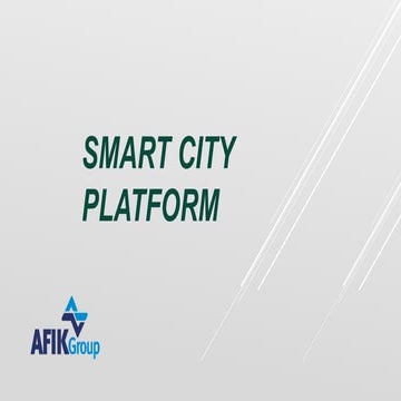 Smart city  platform   afik group