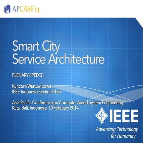 Smart City Service Architecture — IEEE APCASE