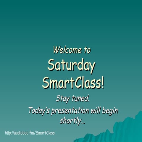 Saturday SmartClass