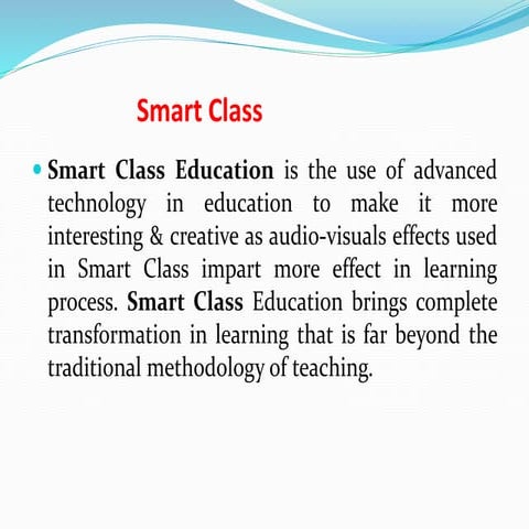 Smart class proposal