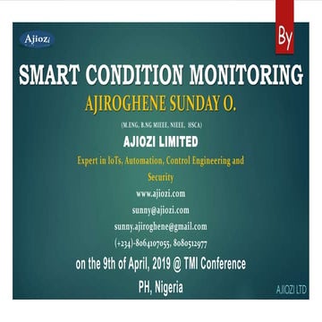 Smart condition monitoring