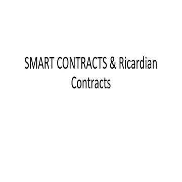 smart contract and its uses with an example