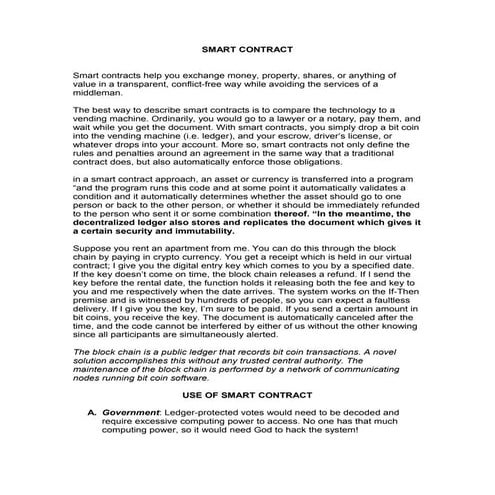 Smart contract saurabh