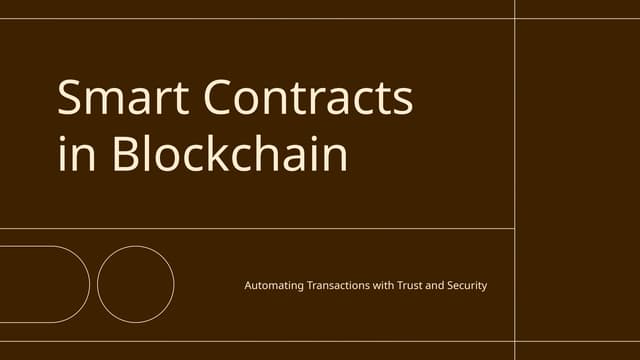 Smart Contracts in Blockchain Technology.pptx
