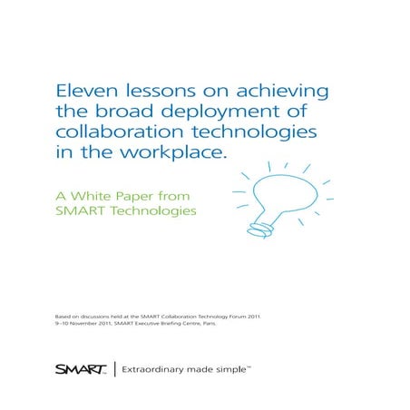 Eleven lessons on achieving the broad deployment of collaboration technologie...