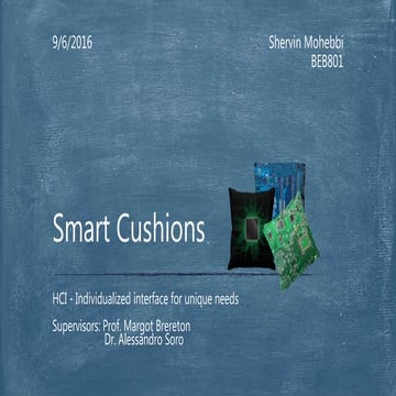 BEB801-Smart cushions, individualized interface for unique needs