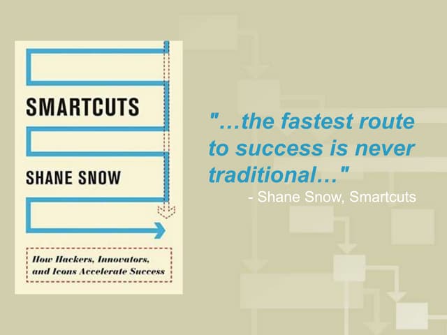 Smartcuts, how hackers, innovators, and icons accelerate success. (slideshare...