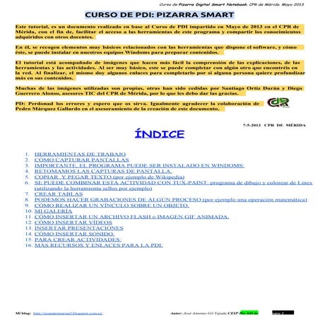 Tutorial Smart Notebook (PDI) | PDF