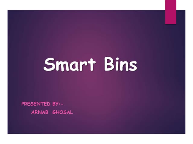 Smart dustbin