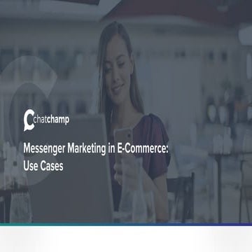 Messenger Marketing in E-Commerce: Use Cases – Felix Belau (Chatchamp)