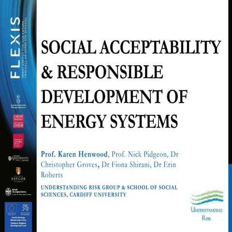 SOCIAL ACCEPTABILITY & RESPONSIBLE DEVELOPMENT OF ENERGY SYSTEMS