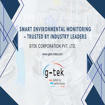 Smart Environmental Monitoring solutions