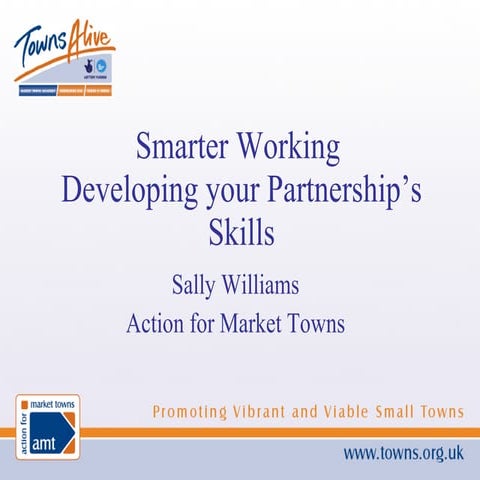 Smarter Working – Developing Your Partnerships Skills