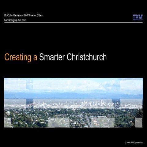 Dr Colin G. Harrison, IBM Smarter Cities -Seismics and the City 22 March 2012