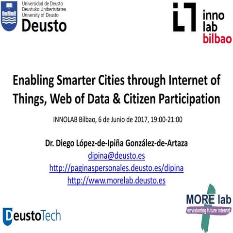 Presentación InnoLab Bilbao BetaBeers: Smart Cities DeustoTech