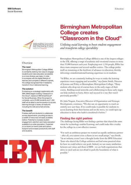Smarter learning in the ibm cloud epc12363 gben