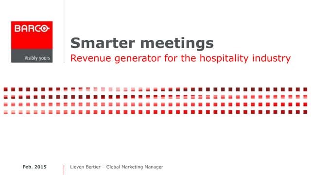 Smarter meetings: a revenue generat...