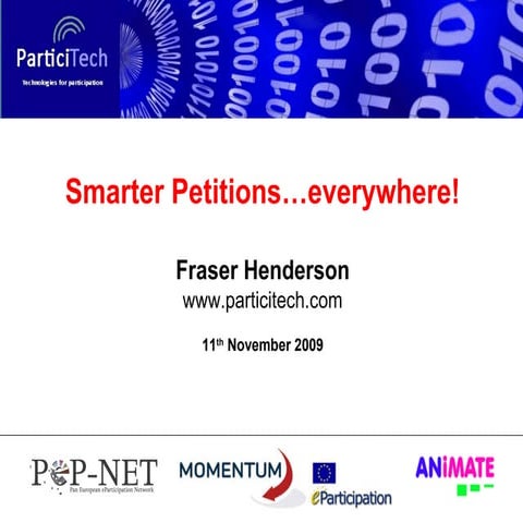 Smarter petitions (Nov 2009)