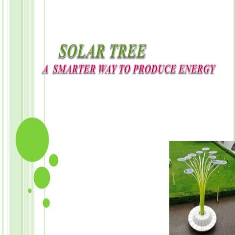 SMARTER SOLAR TREES | PPTX