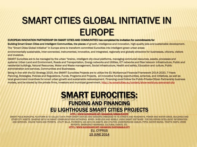 Smart Cities Financing