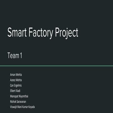 Smart factory Presentation