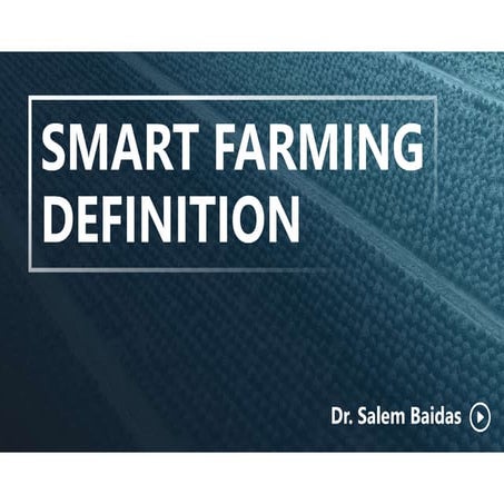 Smart Farming Definition    