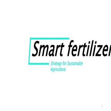 Smart fertilizer | PPTX