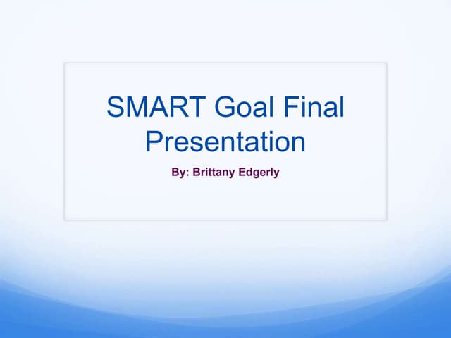 Goal Setting Assignment | DOCX
