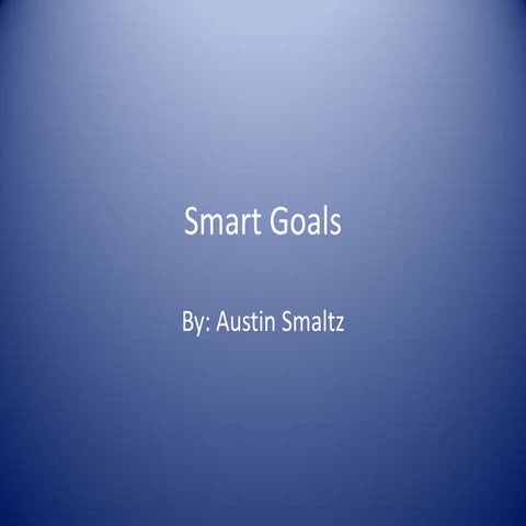 Smart Goal