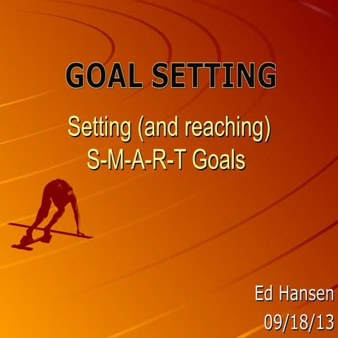 Smart goal training