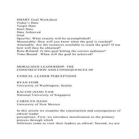 SMART Goal WorksheetToday’s DateTarget DateStart DateDate .docx