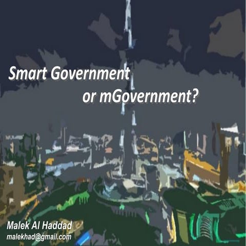 Smart Government or Mobile Government 