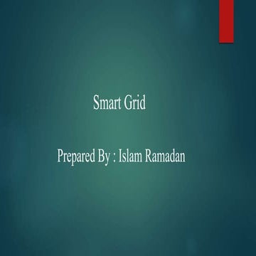 Short notes on Smart Grid